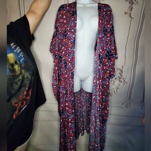 Torrid Kimono Gauze Long Cardigan Size 1/2